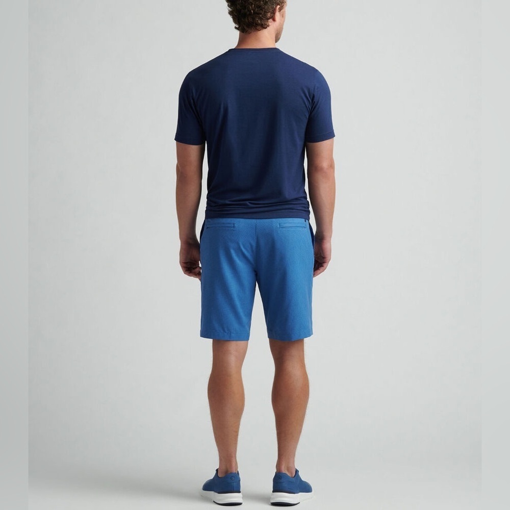 Peter Millar Gingham Performance Hybrid Short Siz… - image 2